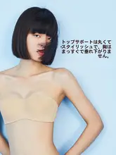 夏用 ノンストラップブラ【薄手・無痕・ストラップレス・ワイヤーなし】