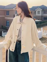 白色デニムジャケット【春秋用・ショート丈・女性用】