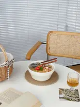 スープボウル ラーメン鉢 サラダボウル セラミック 広縁 インスタ映え 純白 家庭用