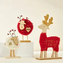クリエイティブなトナカイとサンタのクリスマスツリー飾り