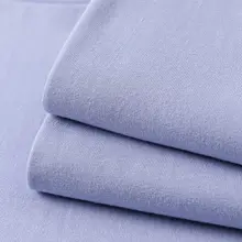 コットン製 丸首長袖Tシャツ【厚手・無地・カジュアル・ユニセックス・ミストパープル】