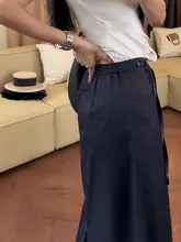 体型カバーを叶える！ハイウエストストレート中長丈スカート【カジュアル・スタイル】（セットアップ対応）