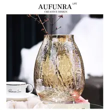 透明ガラスの花瓶【インテリア用・水栽培・モダンデザイン】