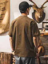 涼感防止Tシャツ【メンズ・夏用・アメリカンレトロスタイル・ゆったりシルエット・半袖】