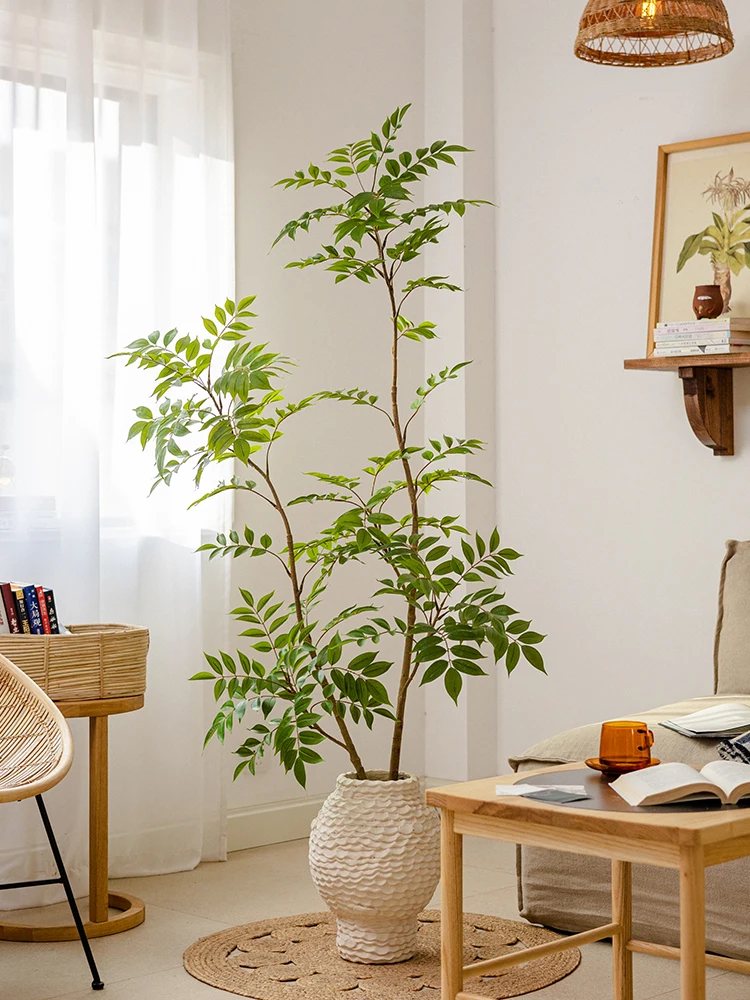 デコレーション キラキラ と ポスト 観葉植物 の違いは？リアルな観葉植物風 黄天竺が部屋を彩る方法とは？