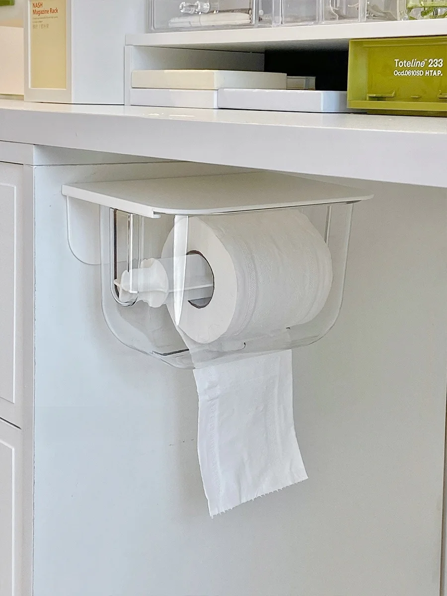 ウォールマウント トイレットペーパーホルダー：防水マルチ収納で狭いトイレも効率的に整理