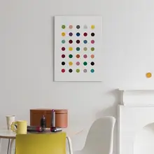 カラフルドットデザインアートパネル【リビング・ダイニング用・フレームレス・卓上装飾】