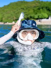 防風速乾のダイビング用日よけ帽子【紫外線対策・通気性・ビーチやリゾートに最適・広いつば】