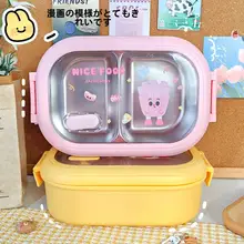 可愛いデザインのステンレス製ランチボックス【仕切り付き・子供用・果物収納対応】