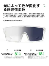 スポーツサングラス ユニセックス 偏光レンズ 調光レンズ 防風 ロードバイク ランニング アウトドア サイクリング 「ROCKBROS」