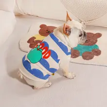 新しい夏のフレンチドゥベストかわいい弾性ペット