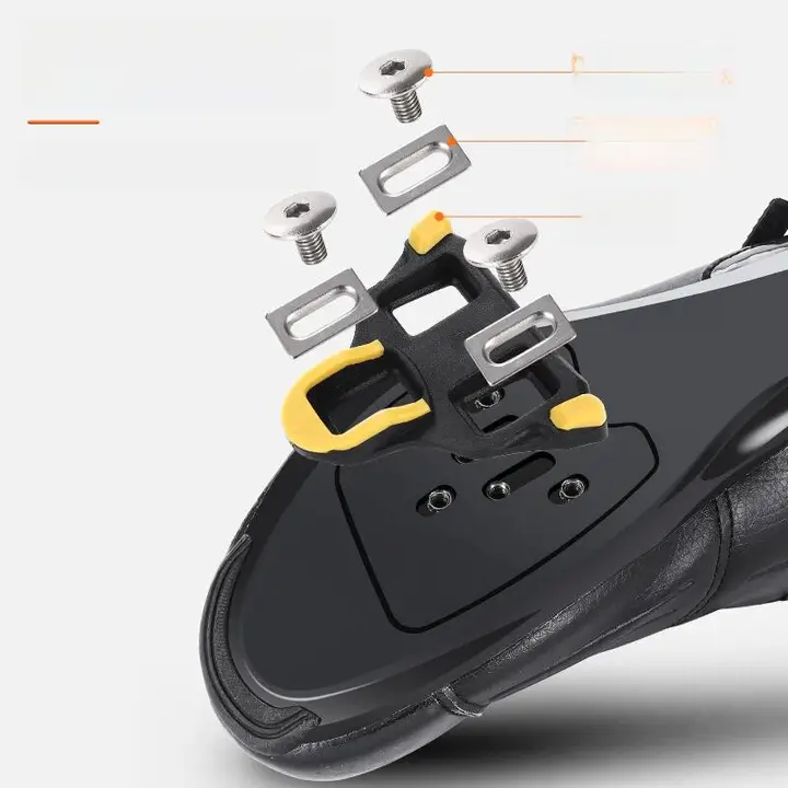 West Biking SPD対応 ロックペダル ナイロン製 クリートセット付き ロードバイク用 自転車用品「WEST BIKING」