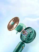 小型ファン ポータブル 充電式 ハンドヘルド ネックループ 静音 学生 寮用