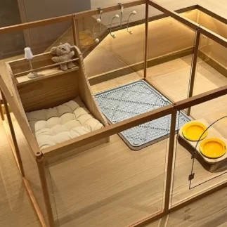 ペット用木製フェンスは猫の遊び場と安全を両立する実用的な解決策