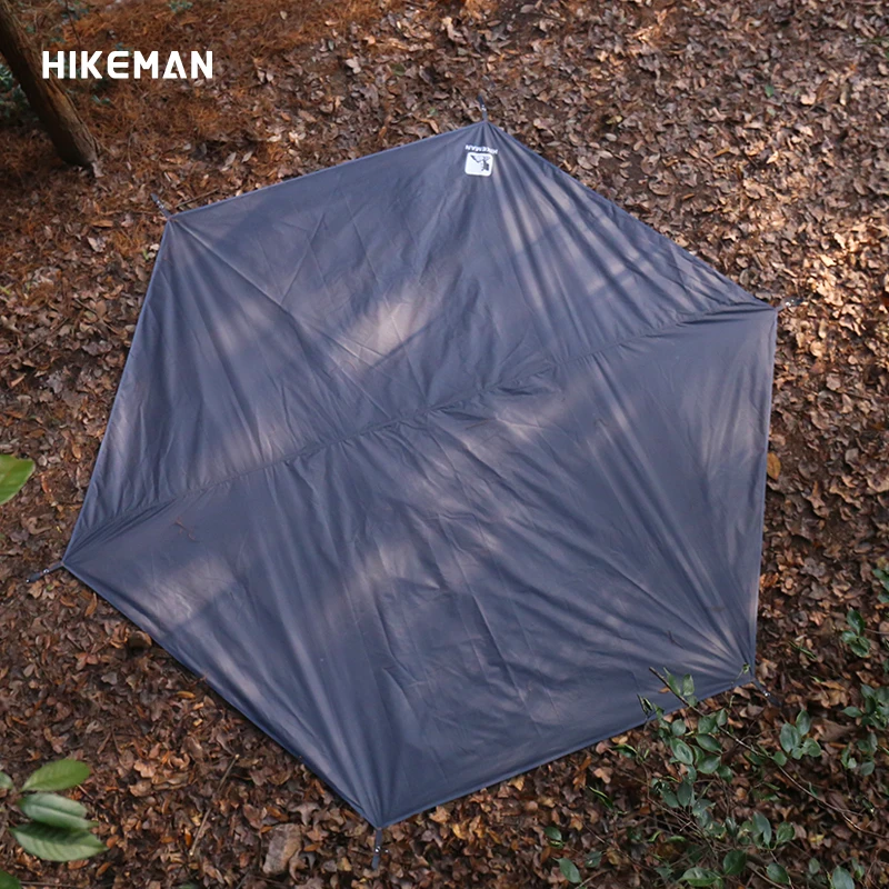 HIKEMAN 六角形地布：防水多機能アウトドアマットの実用性と設置シーン