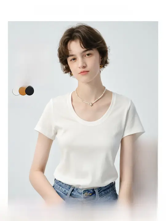 抗菌素材使用 大きいサイズ レディース Tシャツ【クルーネック・半袖・夏用】