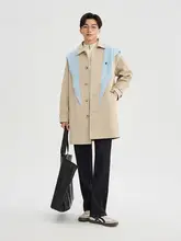 春季 メンズ トレンチコート【フリーサイズ・クールシティスタイル・軽やかデザイン】（セットアップ対応）