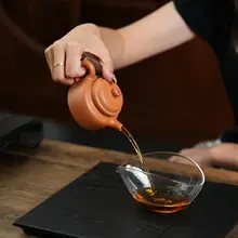 本格的な紫砂茶壺【黄龍山産・手作り・ティーセット対応】