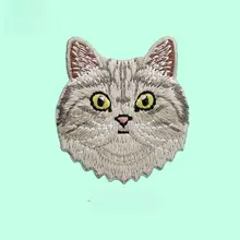 可愛い猫の刺繍アイコンシール【DIY装飾用・自粘貼り】