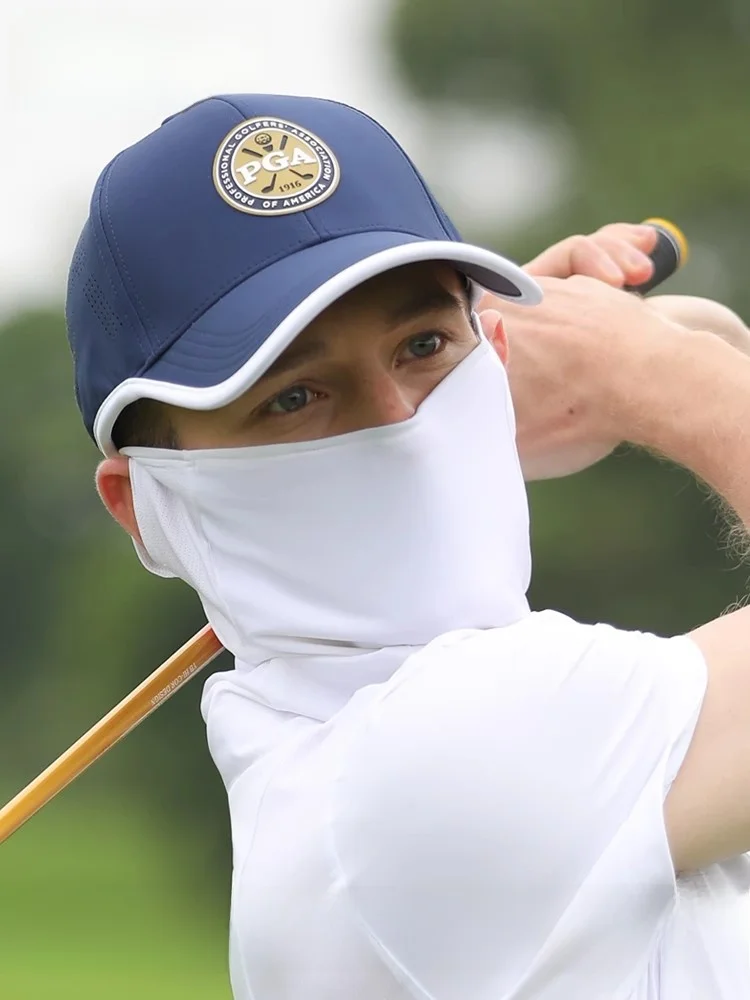 ispsゴルフで気温30度を超える日差しにどう対応する？PGA冷感アイスシルクマスクが解決するリアルな悩み
