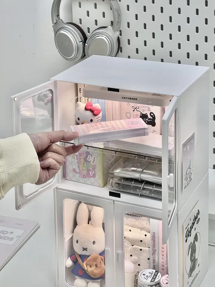 デスク収納ラック【スタイリッシュ・学生用・積み重ね可能・多機能・文具収納】