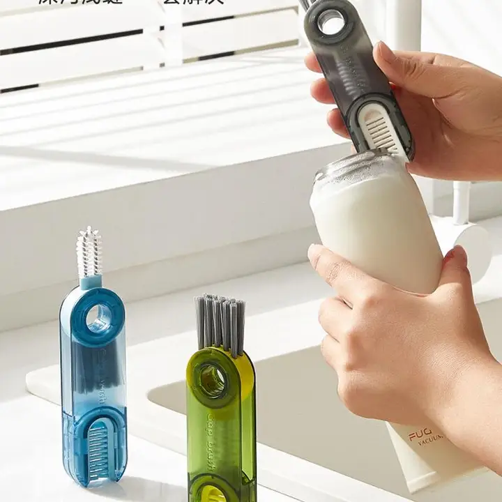 3in1カップ清掃ブラシ【保温カップ・スリムデザイン・使いやすい】