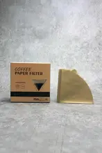 V60用無漂白コーヒーフィルター【円錐形・原木色・10枚入り】