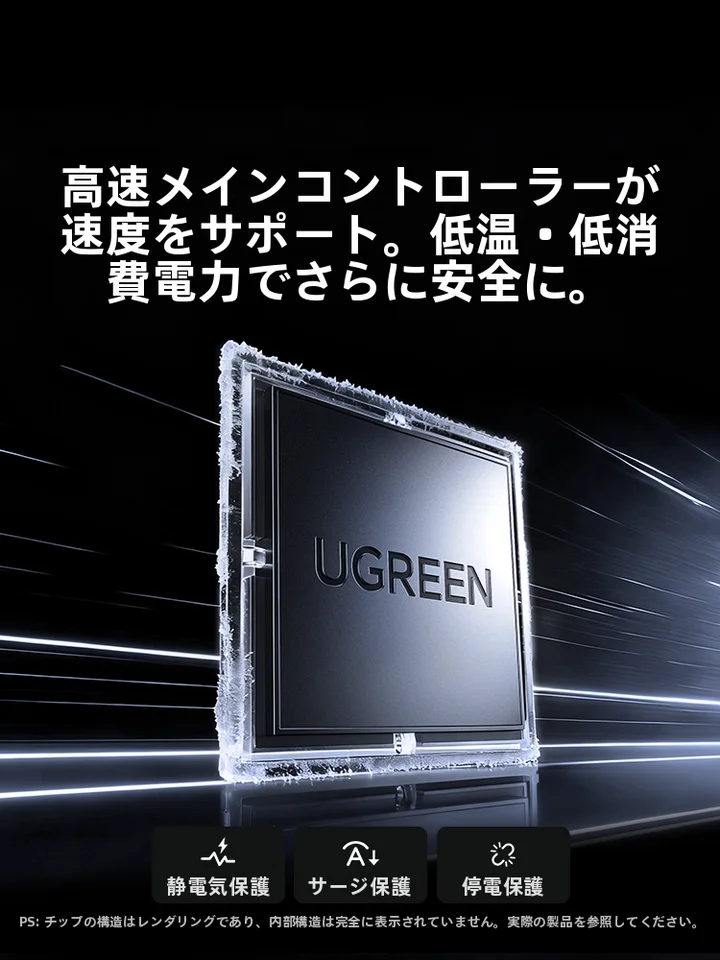 ポータブルSSD Goシリーズ 高速転送 iPhone対応 スマホ対応 PC対応 「UGREEN」