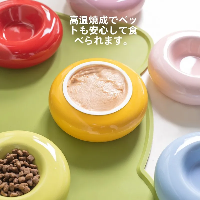 陶器製ペット用食器：グレーとカラーバリエーションの実用性と耐久性