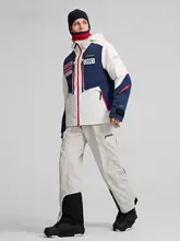 保温性と防水性に優れたダウンスキーウェア【男女兼用・デザイン性高い・スノーボード対応】