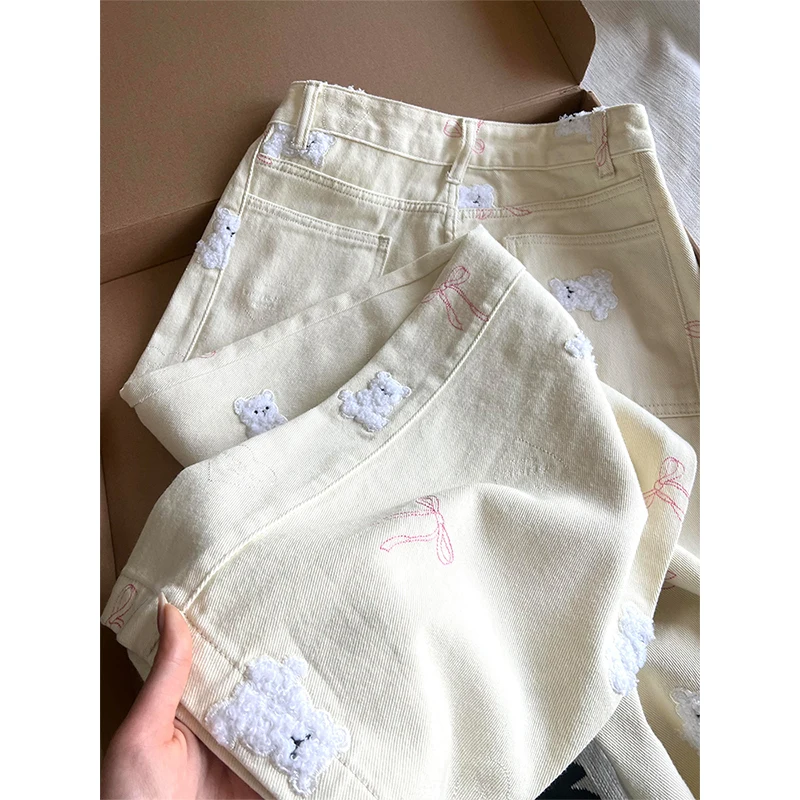 子供ズボン おしゃれ 女の子 10歳用はどう選ぶ？デザイン感のある小熊刺繍入りデニムパンツがおすすめの理由