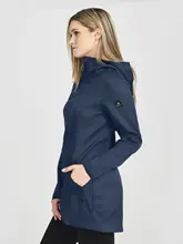 レディース アウトドア用 防風防水 薄手コットンソフトシェルジャケット【  エコ素材・フィットデザイン・カジュアル用】