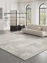 防水グレーラグマット【リビングルーム・軽量・お手入れ簡単】