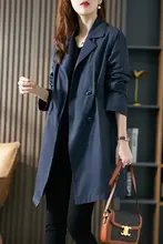 トレンチコート【春秋用・中長丈・スタイリッシュデザイン】
