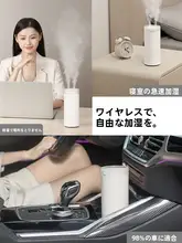 JISULIFE コンパクト加湿器【デスク用・USB充電式・ミニサイズ・携帯可能】