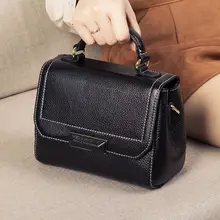ファッションレザー製 ハンドバッグ【小型・ショルダー対応・高級感】