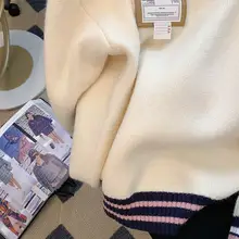 秋冬用の学院風ポロニットカーディガン【女子中高生向け・二重仕立て・カジュアル】（セットア ップ対応）