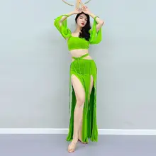 エキゾチックなダンスに！夏用モダール素材のダンス衣装【セクシー・高級感】
