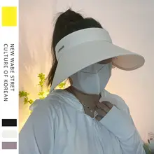 涼感 夏用 UVカット大つば空頂サンハット【防紫外線・自転車用】