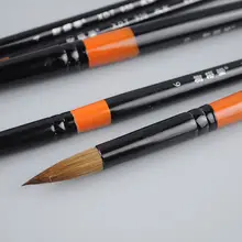 マルチカラー水彩筆【丸型・マウハ毛・水彩絵具用】（セットアップ対応）