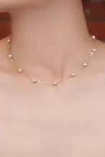 満天星デザインのパールネックレス【個性的なスタイル・女性用・首元を引き立てる】