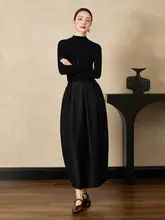 シンプルな魅力が光る花苞スカート【シワ加工・コーディネートしやすい・季節感のあるデザイン】