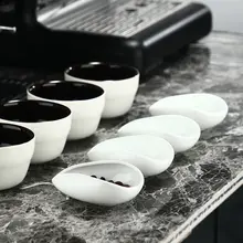 コーヒー豆 計量トレイ セラミック 受け皿 計量カップ サンプル展示 ディスプレイ カフェ