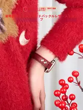 Apple Watch用ベルト レディース 本革 マグネット式 ボルドー 上品 おしゃれ スポーツ 夏 お正月 迎春