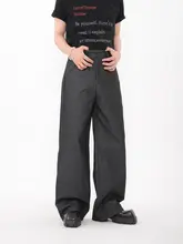 クリーンフィットデザインのワイドレッグデニムパンツ【メンズ・ロング・極上の柔らかさ】（セットアップ対応）