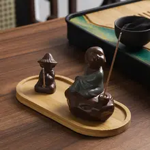 釣りをテーマにした線香立て【高級感あるトレー付き・インテリア装飾用】