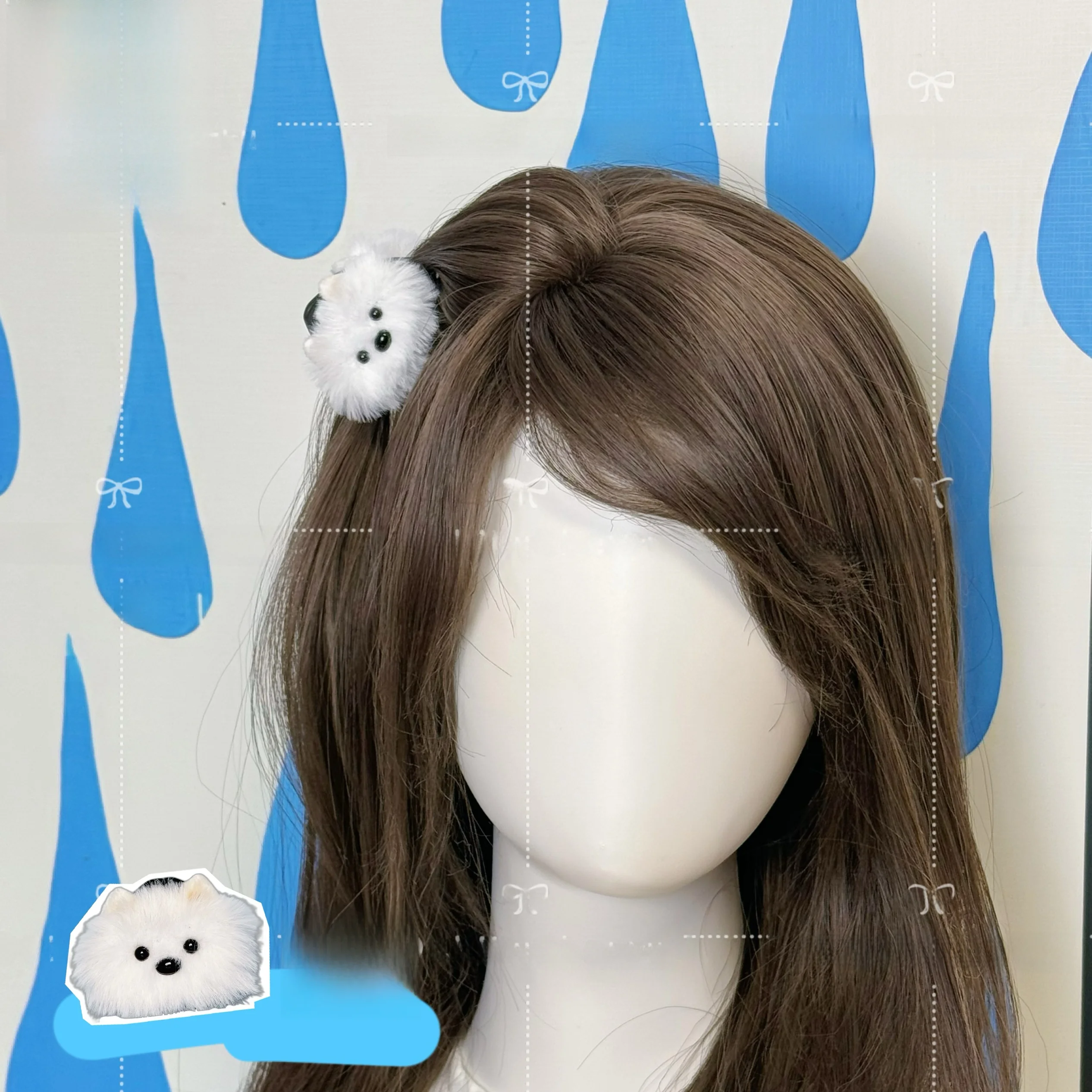 オリジナルデザイン 小犬のヘアクリップ：かわいいデザインが注目されるミニサイズヘアフィックス