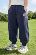 男の子用 ダークブルー スポーツパンツ【春秋用・子供用・伸縮性のあるデザイン】