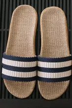 麻製 男女兼用 厚底スリッパ【防滑・カジュアル・室内用】