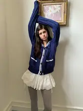 白色刺繍レース付きリボンデザインのポンポンスカートパンツ【秋用・着回し可能】
